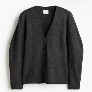 NWT H&M Knit Cardigan – Dark Grey Melange